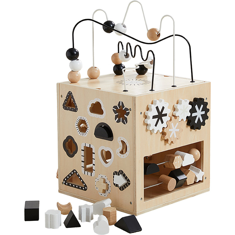 busy toddler tackle box Wooden Activity Cube | Busy Box