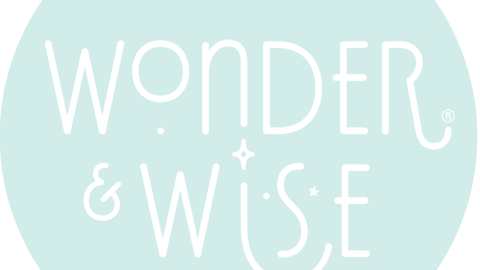The wonder & wise logo from 2020.