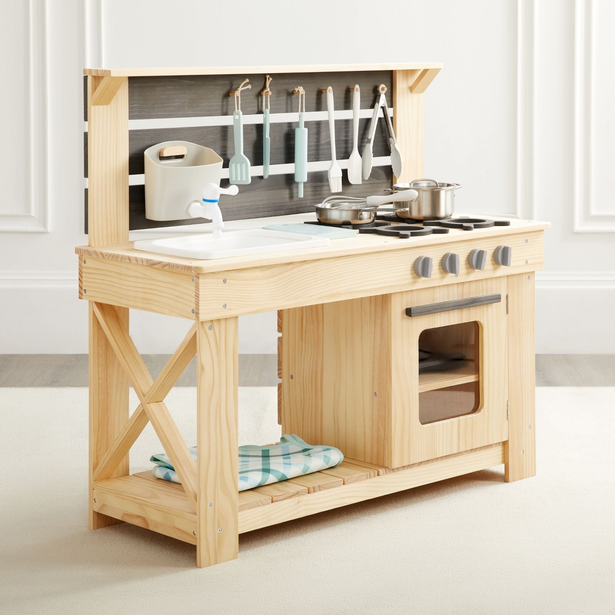 【Yooki】ベイビーベイキングハウスシリーズ 600%【ノーマルコンプセット】 Mud Kitchen for Kids | Backyard Chef | Wonder & Wise