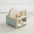 Children's wooden play set with various educational toys for babies 5+ months.