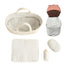 The Doll Carrier from the Doll Carrier and Bundle Baby Sweet Pea set, with striped lining, pillow and plush bottle