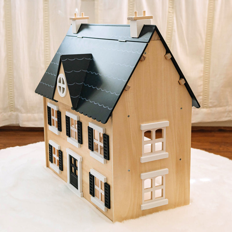 Doll House - 3-Story Wooden Toy | Wonder & Wise