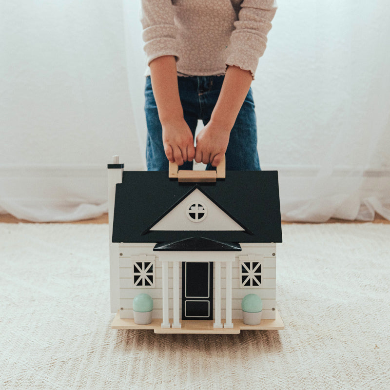 Small Wooden Dollhouse | Wonder & Wise