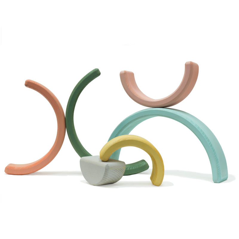 On-the-Go Busy Board & Rainbow Nesting Blocks
