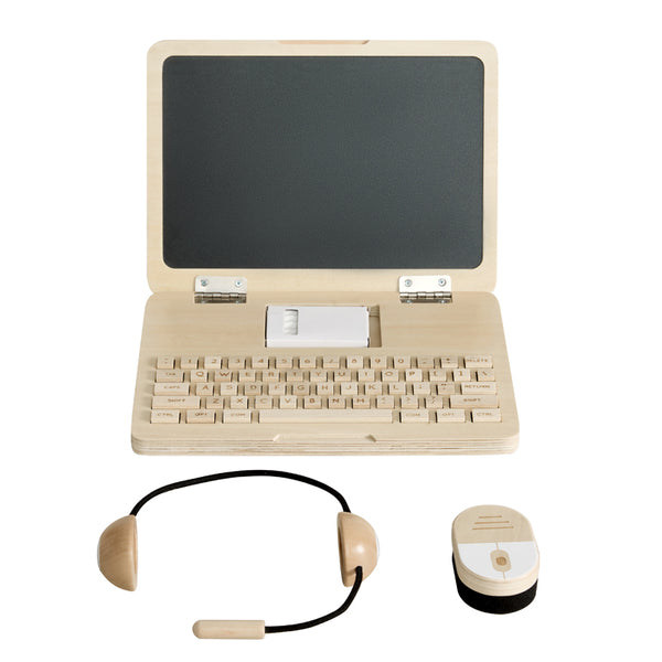 Wooden Toy Laptop | Unplugged Laptop | Wonder & Wise