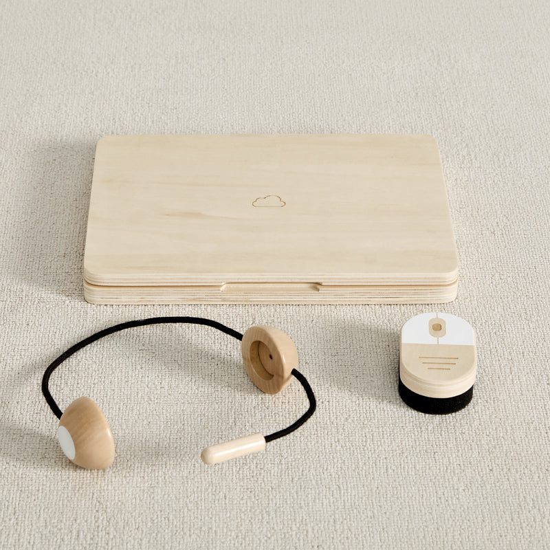 Wooden Toy Laptop | Unplugged Laptop | Wonder & Wise